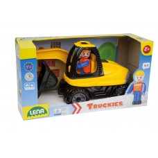 LENA TRUCKIES - EXCAVATOR CU FIGURINA - 26 CM - 01621