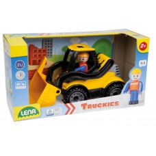 LENA TRUCKIES -BULDOZER - INCARCATOR FRONTAL CU FIGURINA - 26 CM - 01622