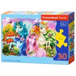PUZZLE CASTORLAND - 30 PIESE - UNICORNII DRAGALASI - SELFIE - CA03822