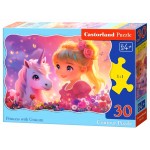 PUZZLE CASTORLAND - 30 PIESE - PRINTESA SI UNICORNUL - CA03853