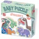 BABY PUZZLE - DINO - DINOZAURI - 6 PUZZLE - DE LA 2 ANI - 73075