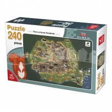 PUZZLE EDUCATIV - 240 PCS - FLORA\FAUNA ROMANIEI - 76366