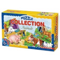 PUZZLE COLLECTION ANIMALE - 4 PUZZLE - 24,35,48,60 PCS - 60518