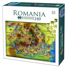 PUZZLE EDUCATIV - 240 PCS - ROMANIA - TARA TURISMULUI