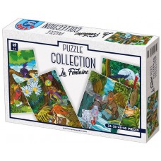 PUZZLE COLLECTION FABULE - LA FONTAINE - 4 PUZZLE - (24,35,48,60 PCS) - 74393 PUZZLE COLLECTION FABULE - LA FONTAINE - 4 PUZZLE - (24,35,48,60 PCS) - 74393