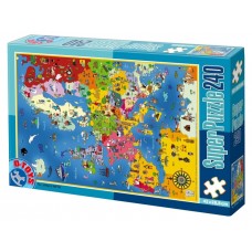 PUZZLE EDUCATIV - 240 PCS - HARTI - EUROPA - 50663 - (50663-01)
