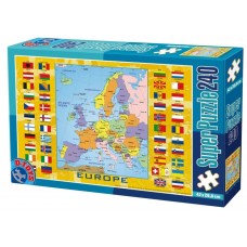 PUZZLE EDUCATIV - 240 PCS - HARTI - EUROPA - 78483 - (50663-02)