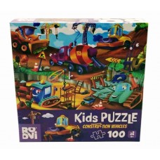 KIDS PUZZLE 100 - UTILAJE DE CONSTRUCTII - 79619-03