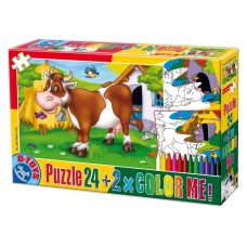 PUZZLE 24 COLOR ME ANIMALE - 60730-01 PUZZLE 24 COLOR ME ANIMALE - 60730-01
