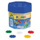 LENA - SET CONSTRUCTII RONDI - 170 PCS / 25 MM - 35945