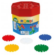 LENA - SET CONSTRUCTII RONDI - 55 PCS / 45 MM - 35946 LENA - SET CONSTRUCTII RONDI - 55 PCS / 45 MM - 35946
