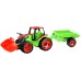 LENA GIGA TRUCKS - TRACTOR GIGANT CU CUPA SI REMORCA - 110 CM - 02136
