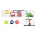 LENA - MOZAIC PANORAMIC XL TRANSPARENT - ( 400 PCS - 4 CULORI) - 10MM - 35617 LENA - MOZAIC PANORAMIC XL TRANSPARENT - ( 400 PCS - 4 CULORI) - 10MM - 35617