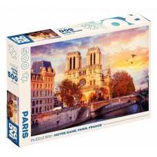 PUZZLE 500 PIESE- PEISAJE DE ZI-NOTRE-DAME - PARIS (FRANTA) - 80707 - (50328-38)