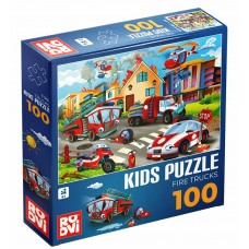 KIDS PUZZLE 100 - FIRE TRUCKS - 79701 - (79619-04)