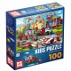 KIDS PUZZLE 100 - FIRE TRUCKS - 79701 - (79619-04)