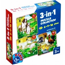 3 PUZZLE ANIMALE DOMESTICE - 60150 - (60150-01)